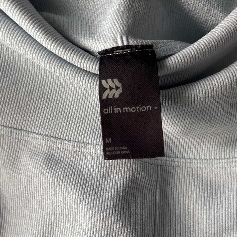 Women's Baby Blue High-Waisted Shorts - Picture 2 of 7